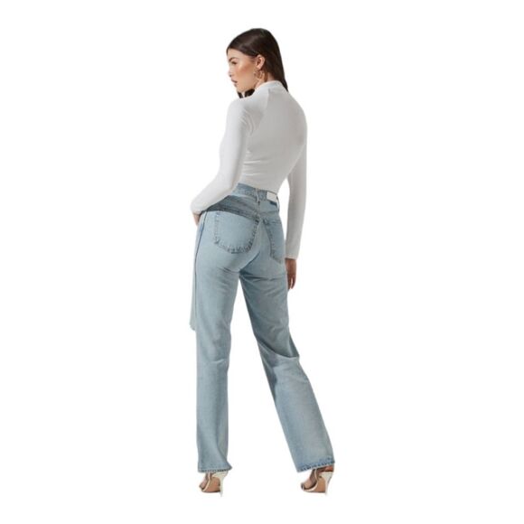 ASTR 90s Ribbed White Cutout Bodysuit Women's Size Small NWOT - Picture 6 of 14